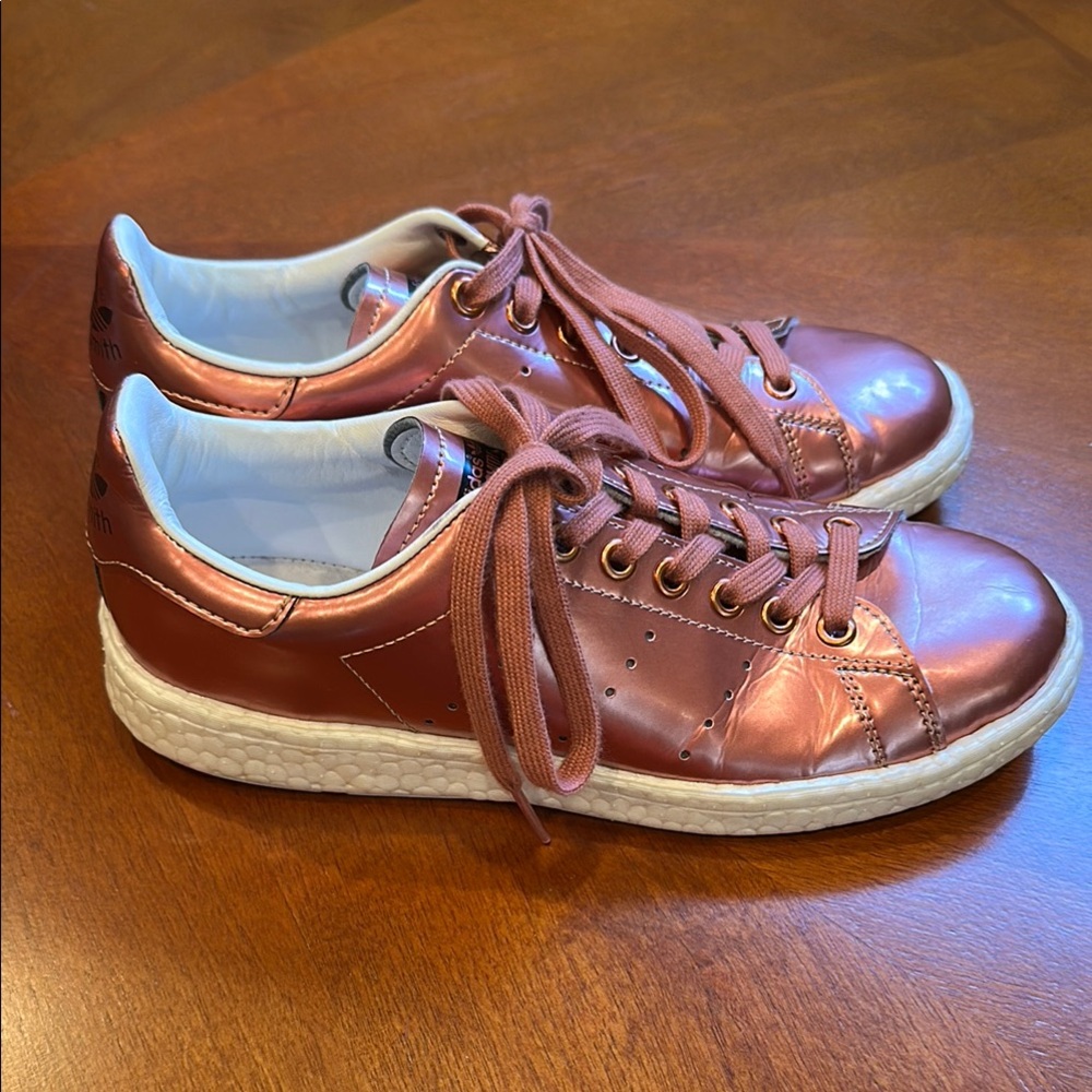 adidas Stan Smith Boost Metallic Rose Gold Athletic Shoes size 7.5 - Picture 5 of 6